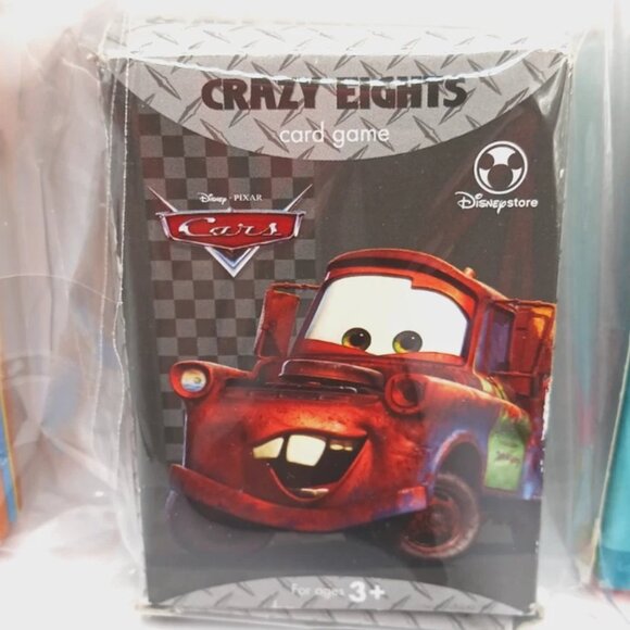 Kids Card Games Lot Of 3 Crazy Eights Cars, Pass N Match,Crash + Rumble New - Picture 3 of 7